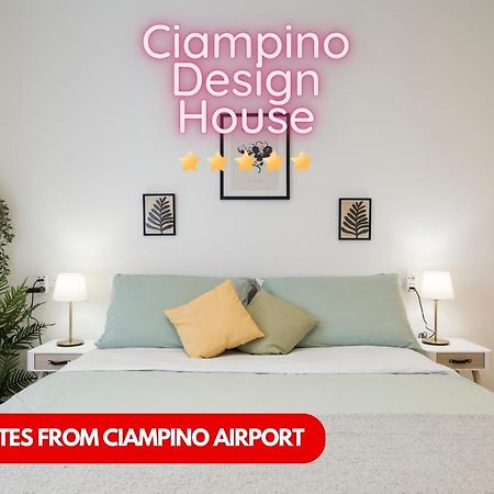 Casa Design Con A/C E Wifi_7 Minuti Ciampino Aeroporto Apartment Exterior foto
