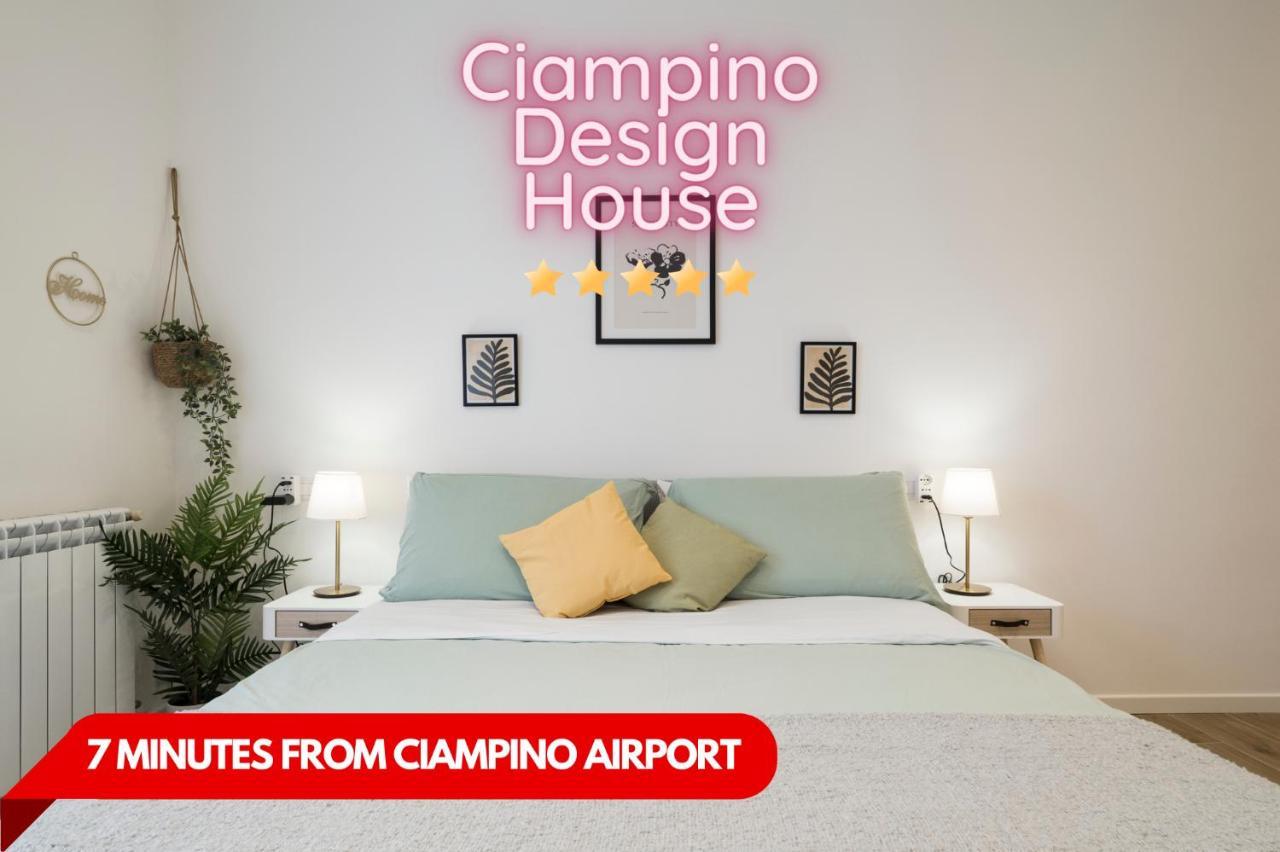 Casa Design Con A/C E Wifi_7 Minuti Ciampino Aeroporto Apartment Exterior foto